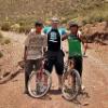 Myslef with two new friends , up in the Andes , about 4700mts over sea level, ridding bikes!  2003 (?)