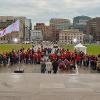 Parliament Hill,  Dec 1st. - World AIDS day. Ottawa