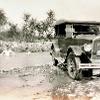 My  uncles having a bath in mountain river with the  family car in the front.  Grandpa Tillius probably took the picture